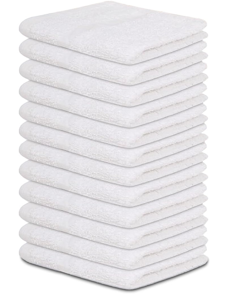 S - 100% Cotton Economy Pack Of 12 (16" X 27" Inches)