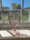 Libbey Duratuff Pink 16 oz Goblet Glass Vintage 7" tall — photo 1