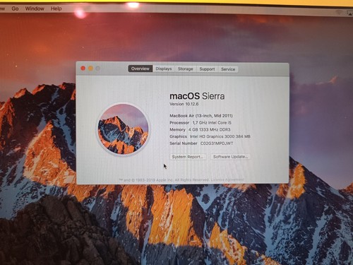 Apple MacBook Air A1466 2011 4GB/128GB SSD Intel Core i5 1.7GHz Very GooD Condit - 第 3/8 張圖片
