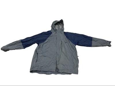 Helly Hansen Tech Jacket Mens XLarge Light Blue Rain Waterproof Packable