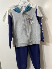 Toy Story Buzz Lightyear, Woody, hoodie, t shirt pant set boys size 4T NWT
