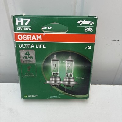 2x Genuine Osram Ultra Life H7 (499) 55w 12v [64210ULT-2HB]