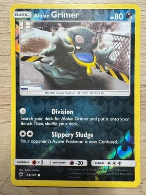 Alolan Grimer Reverse Holo Common SM - Burning Shadows 83/147 NM