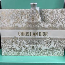 Dior White and Gold Decorative Gift Bag Sealed in plastic