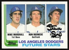Steve Sax Signed 1982 Topps Rookie Card #681 Los Angeles Dodgers