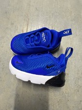 Nike Air Max 270 Toddler 4c Casual Shoes Racer Blue/White/Black DD1646 415