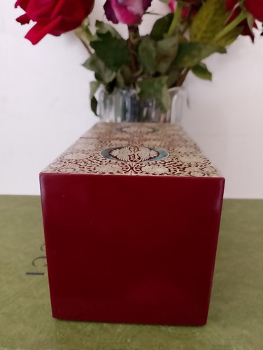 Asiana AirlineMother of Pearl Wood Butterfly Dual Oriental Jewelry Box. RARE! - Picture 7 of 19
