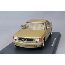 Schuco PRO.R Mercedes-Benz 560 SEC 1989 Gold Resin 1/43