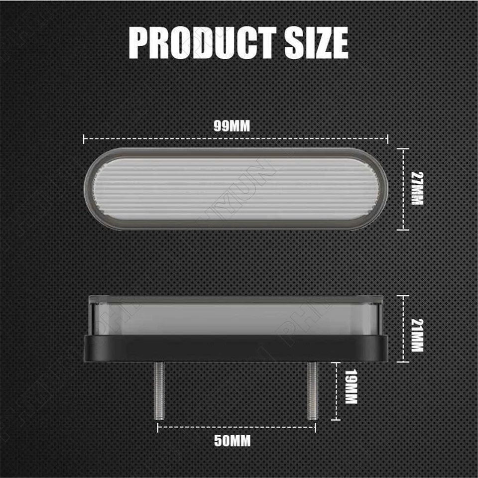 2x Truck RV DRL LED Light Bar Brake Flowing Turn Signal Stop Tail Strip Lamp - Image 4 of 4