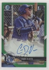2018 Bowman Chrome Prospect Green Refractor /99 Chris DeVito #CPA-CD Auto uk2