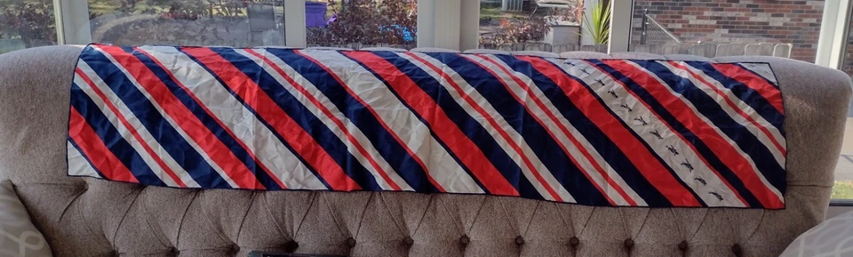 Beech Aircraft BEECHCRAFT long SILK SCARF made by Echo, About 64" x 15" - Image 2 of 4