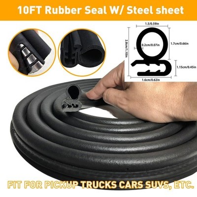 9.8FT Car Rubber Weather Strip Auto Seal Door Lock Window Trunk Hood Edge Trim
