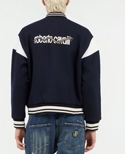 Roberto Cavalli Snake Varsity Jacket Men s M ...