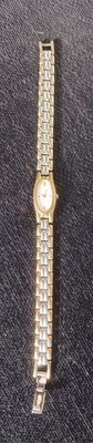 Vintage Pulsar Women's Quartz Watch V220-6190 Oval 2 Tone Gold/Silver 7 3/16''