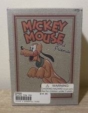 Disney PLUTO Retro Tin Wind-Up Toy Schylling Young Epoch Mickey/Friends 5.5 NEW