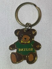 Vintage Baylor Bears Keychain Made in USA By Imprinted Products Corporation