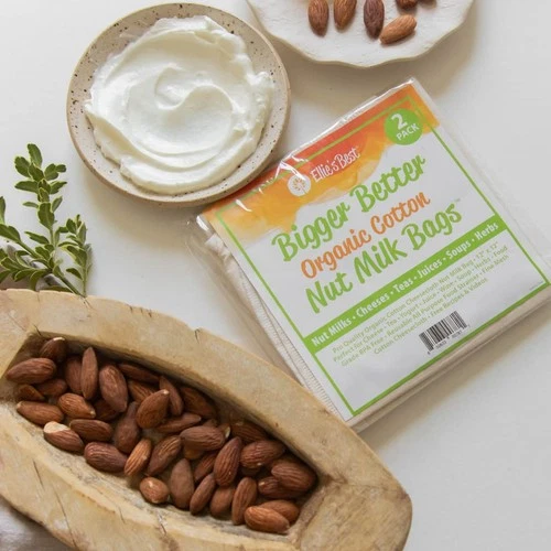 Pro Quality Organic Cotton Nut Milk Bag - Thumbnail 3