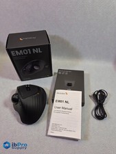 Wireless Trackball Mouse, EM01 NL Ergonomic Bluetooth Rollerball Thumb Rechar...