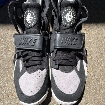 Nike Air Huarache Men's Black/Gray/White High Top Sneakers Lace Up Rubber