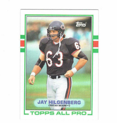 Jay Hilgenberg Chicago Bears C #59 Topps 1989 All Pro Football
