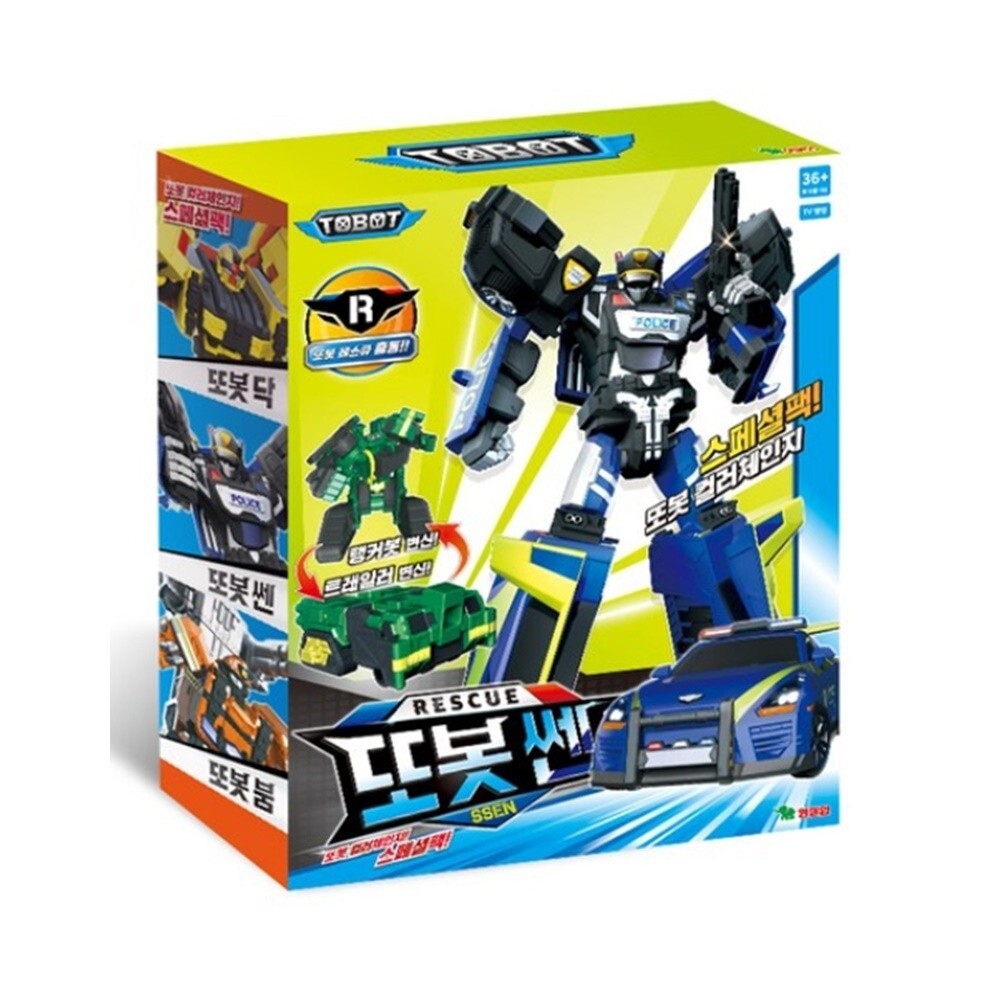 Tobot Rescue SSEN Ultra Marine Police Car Transforming Robot Cars