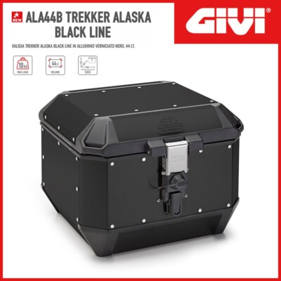 KOFFER [GIVI] ALA44B TREKKER ALASKA BLACK LINE MONOKEY 44 LT. ALU SCHWARZ