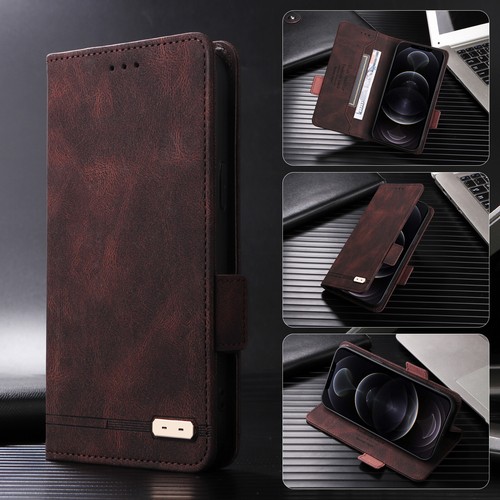 For Motorola Edge 50 Pro, Luxury Retro Flip Leather Wallet Card Stand Case Cover - 第 20/23 張圖片