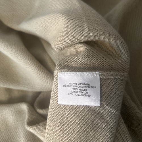Jaclyn Smith Knit Cardigan Pullover V-Neck Cream Large - Picture 5 of 7