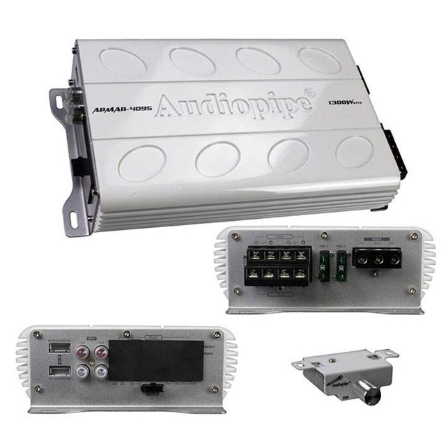 Audiopipe 4ch Mini Marine Amplifier 1300w Max Apmar4095 for sale