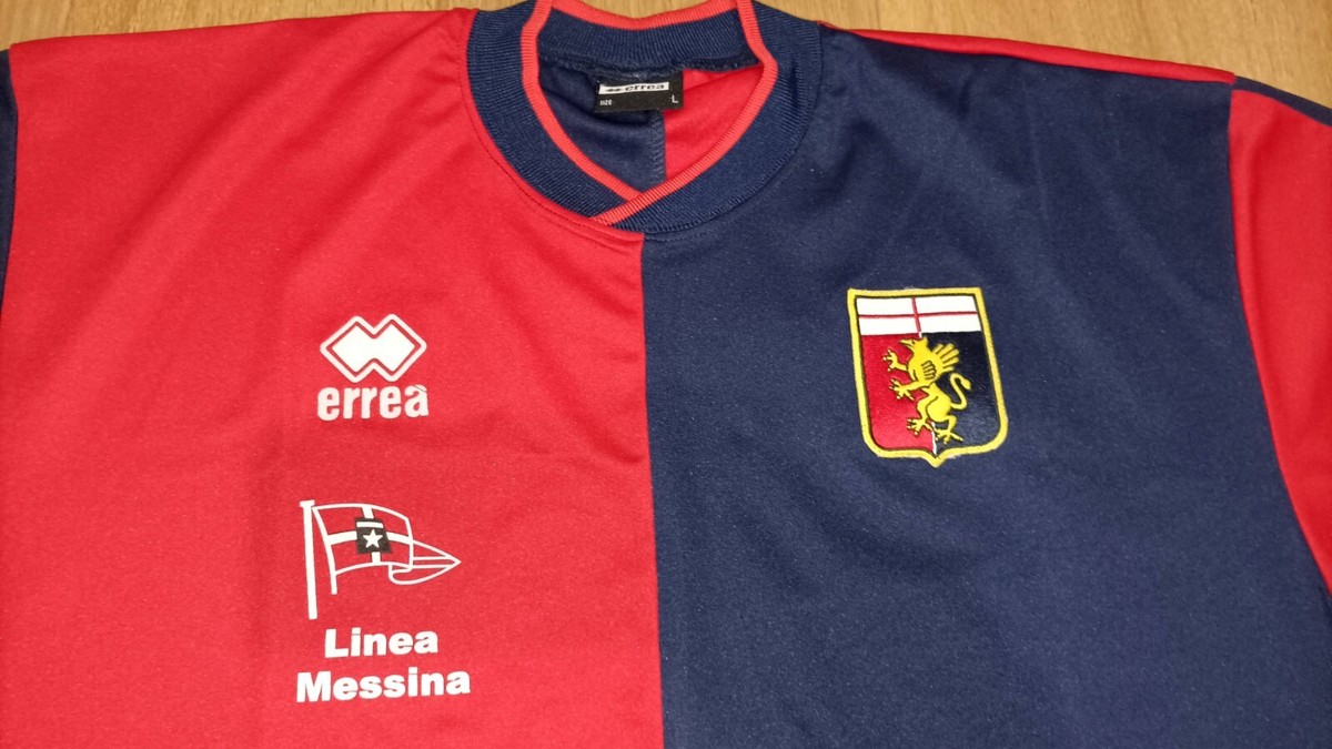 Maillot Vintage Genoa 1893 – Errea Taille Jeune, Numéro 13, Occasion