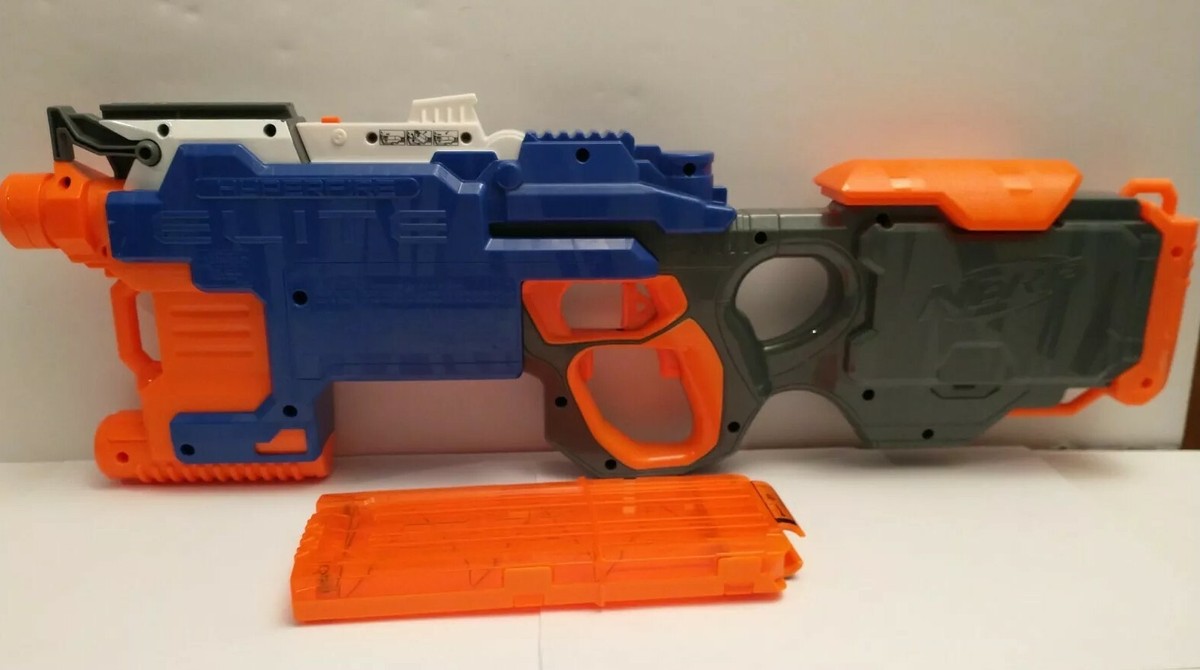 NERF HYPERFIRE ELITE トイガン Amazon.com: Nerf HyperFire Motorized Elite Blaster, 25-Dart