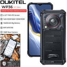 OUKITEL WP36 Rugged Mobile 4G LTE Android Phone Waterproof Dual SIM 10600mAh