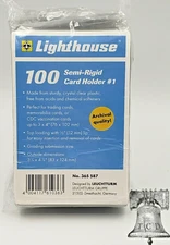 200 Semi Rigid Card Holder Topload PSA Grading Submission 3x4 Trading Cards