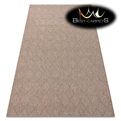 Moderner toller SISALTEPPICH ''HAUS'' Rauten Wolloptik BEIGE pflegeleicht