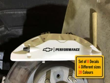 8 x Compatible with Chevrolet Performance Brake Caliper Decals Stickers