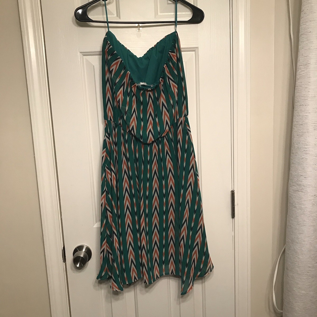 Collective Concepts Womens Printed Strapless Green Dress Size Large | eBay Collective Concepts Womens Printed Strapless Green Dress Size Large | eBay