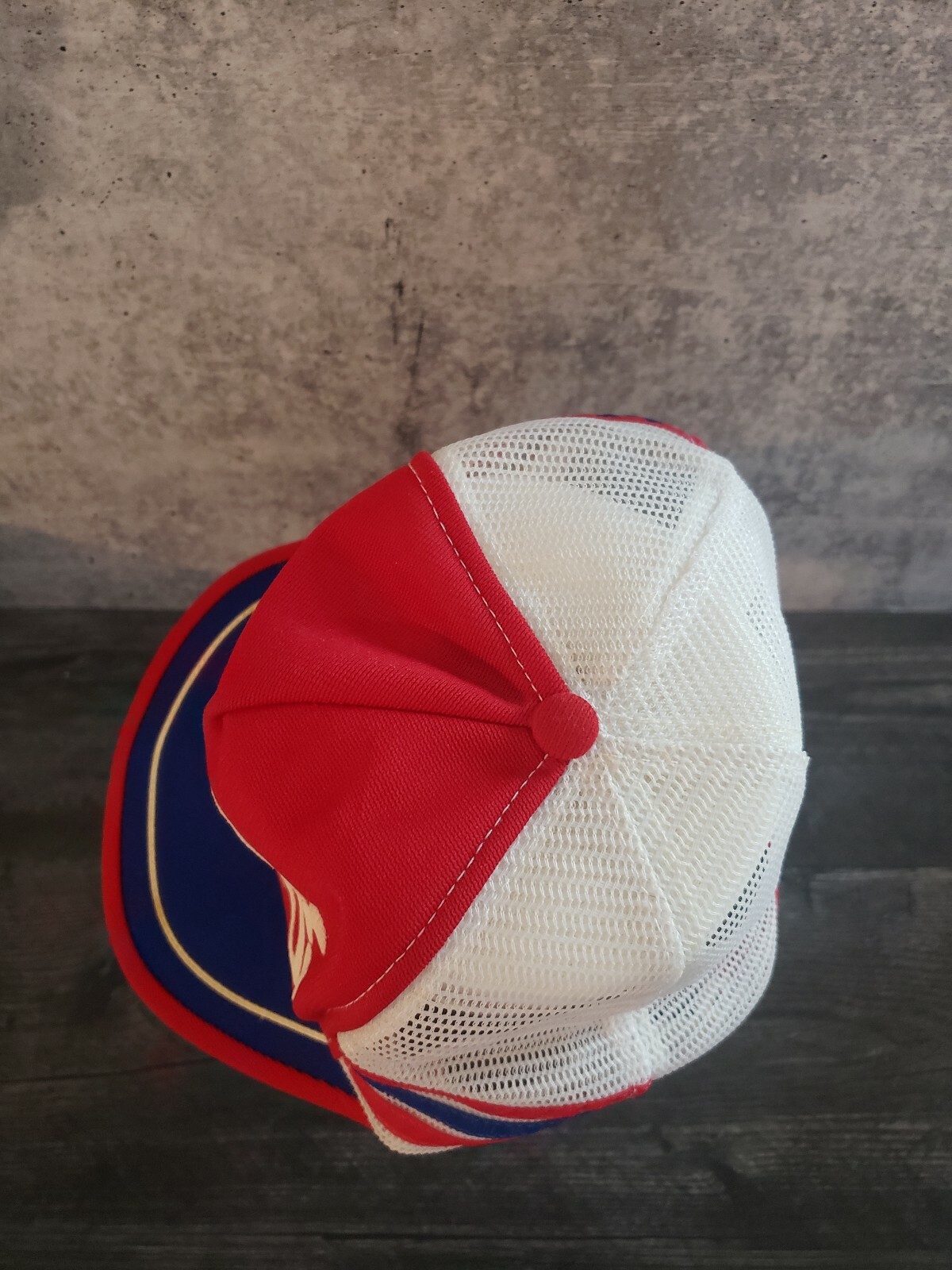  Vintage Pepsi Cola Snapback 3 Stripe Bar Trucker Mesh Hat Red Teterboro NJ image 5