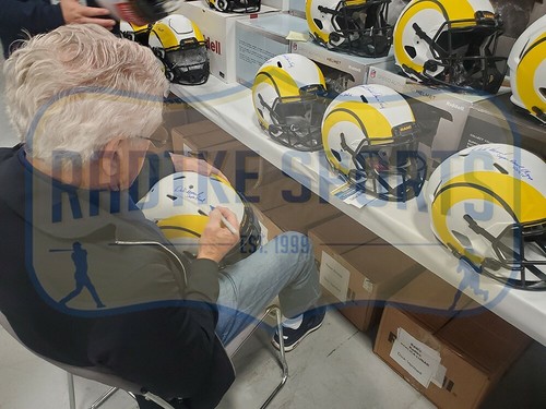 Dick Vermeil Signed Los Angeles Rams Speed Full Size Lunar NFL Helmet with Insc - 第 3/3 張圖片
