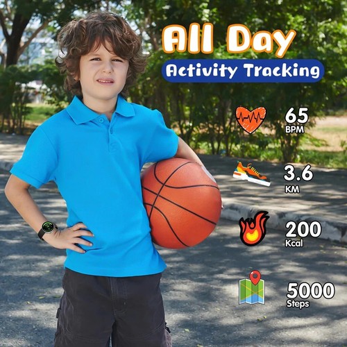 Kids Smart Watch, Fitness Bracelet, IP68 Waterproof, Activity Tracker - Zdjęcie 4 z 8