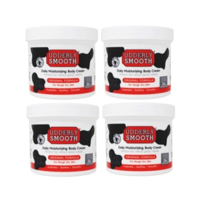 4 Pack - Udderly Smooth Body Cream, Skin Moisturizer, 10 Oz Each