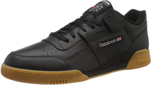 black trainers with gum sole