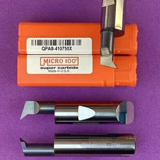 MICRO 100  QPA8-410750X Carbide Quick Change Angled Profiling Tool🎯Machinist