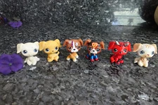 Littlest pet shop retriver dog lot of 6