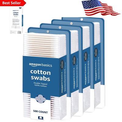 Versatile 2000 Count Cotton Swabs, Double-Tipped for Beauty, Baby, and Home Use