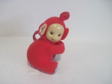 2000 Plush Teletubbies Red Po Backpack Clip On Keychain Ring Finger Holder 3"