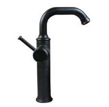 Black Brass Kitchen Bathroom Swivel Faucet Sink Basin Mixer Water Tap szh002