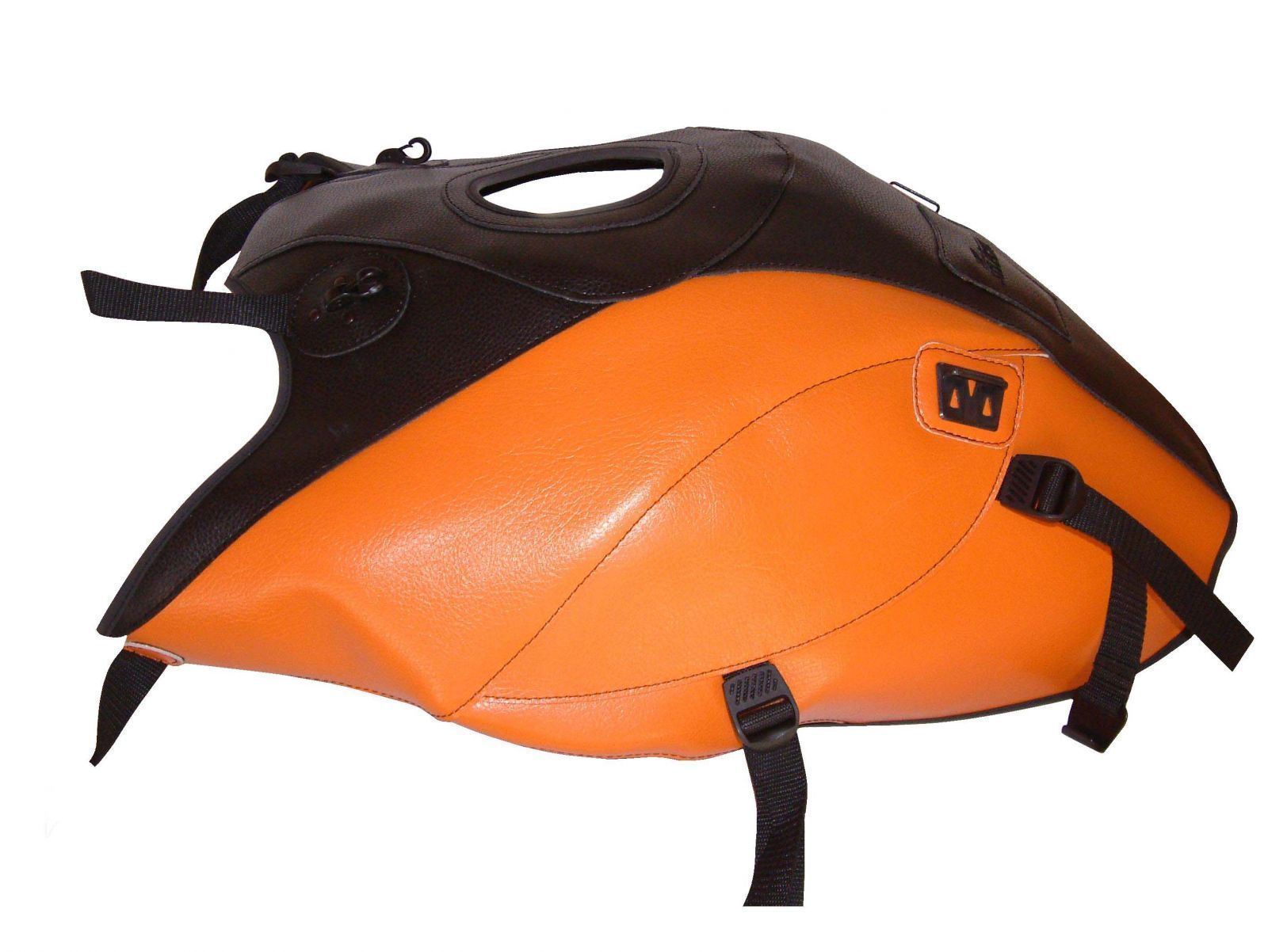 Cache réservoir essence Suzuki Vstrom DL 650 2011-2016 orange noir Top Sellerie carburant