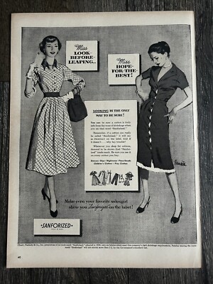 Vintage Womens Fashion Clothing Ad 1950's Advertisement