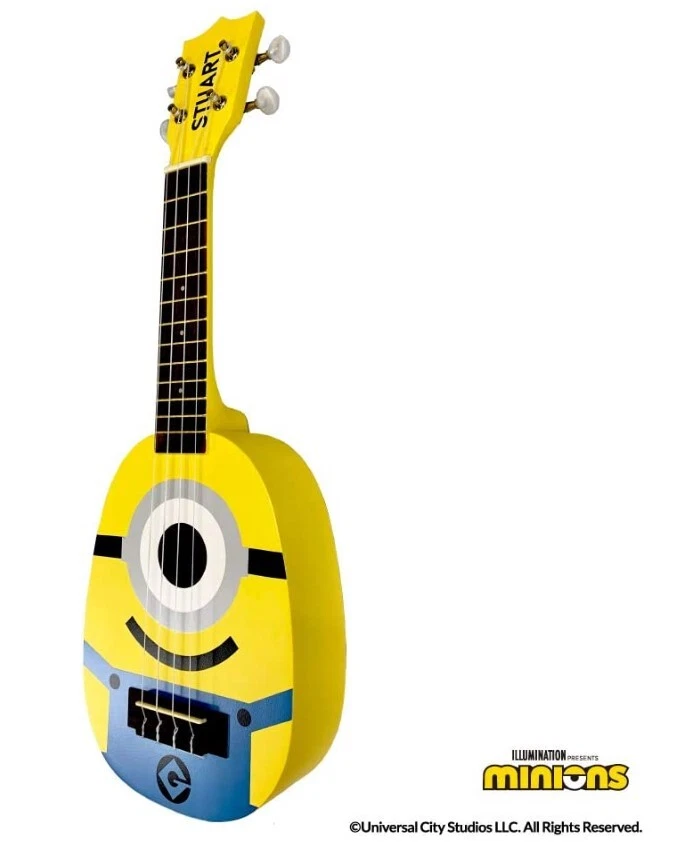 NEW Minions Soprano Ukulele Pineapple w/ Bag Kids Beginner Cute Kawaii Japan - Image 3 of 4
