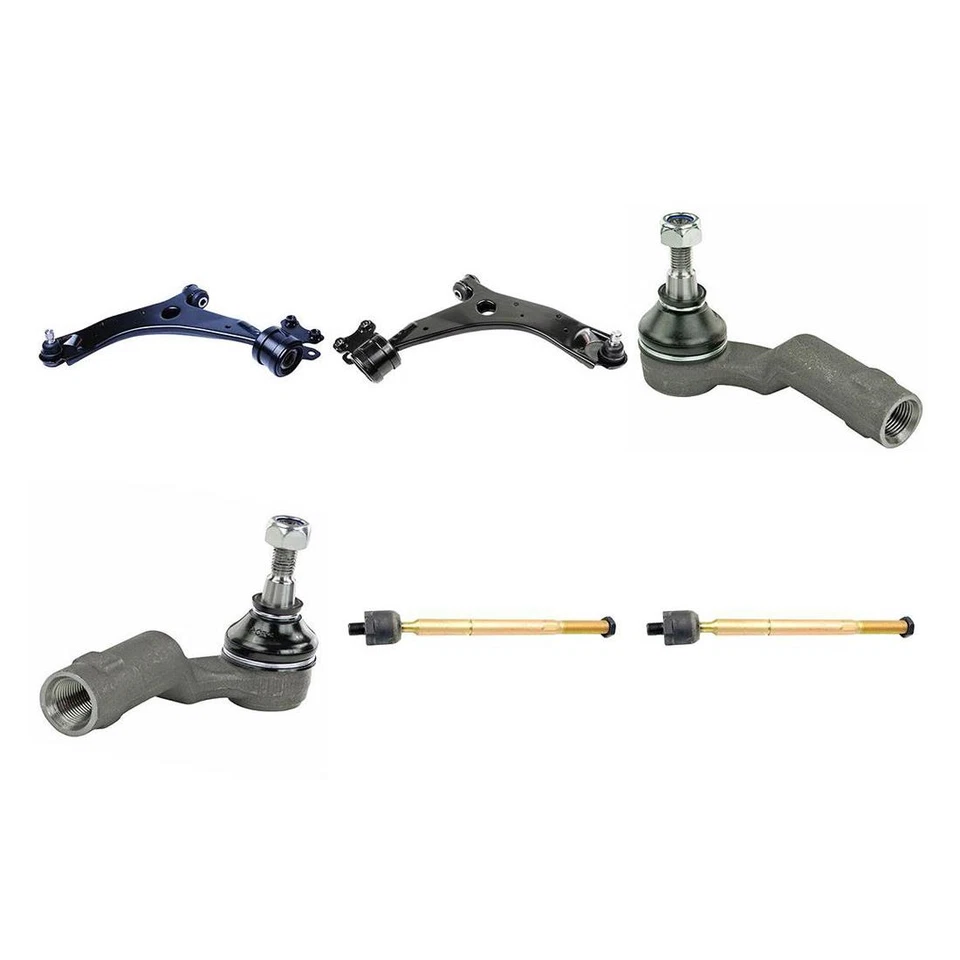 Rótula de brazo de control de extremo de barra de amarre delantera Mevotech 6 piezas para Mazda 3 2004-2006 Foto 2 de 4